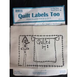 Embroidery/Paint Quilt Labels Nancy Huggins Terrific Tools Stitchin Heaven